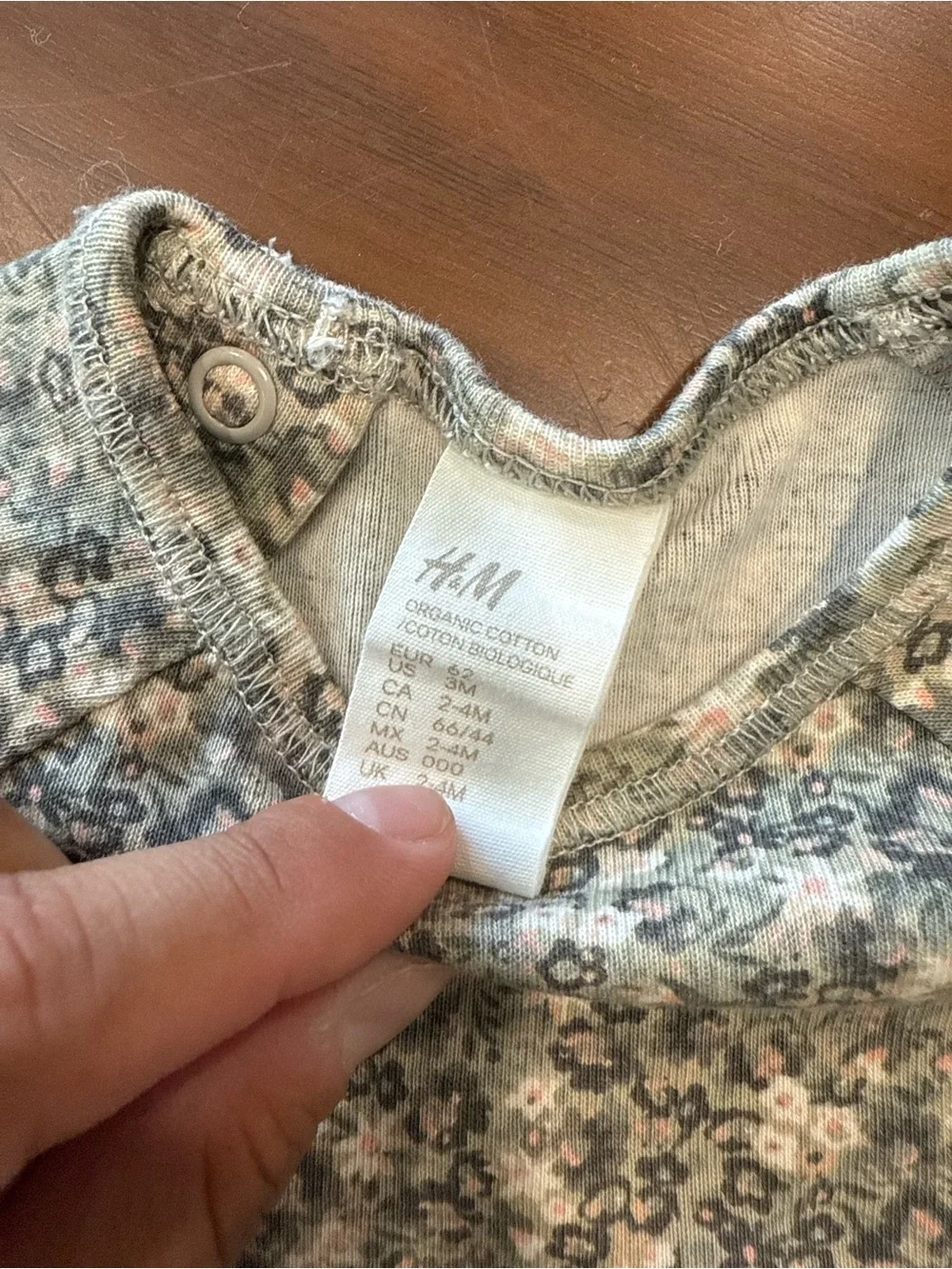 H&M Kids Floral Long Sleeve Pajama Set - Green & White